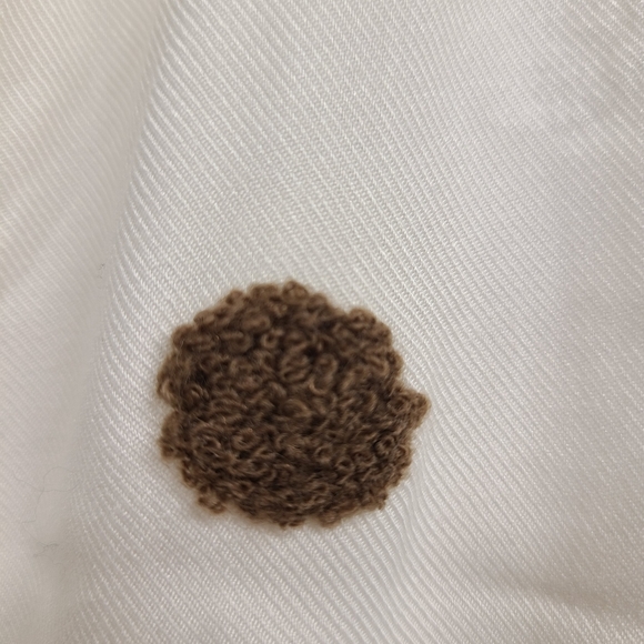 Blu Pepper Drop Waist Antique White Brown Fuzzy Polka Dot Dress Size Small - Picture 4 of 8